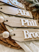 Custom Layered Stocking Tags