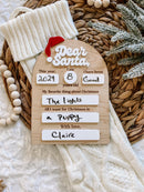 Dear Santa Chistmas Board - Maple