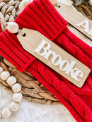 Custom Layered Stocking Tags