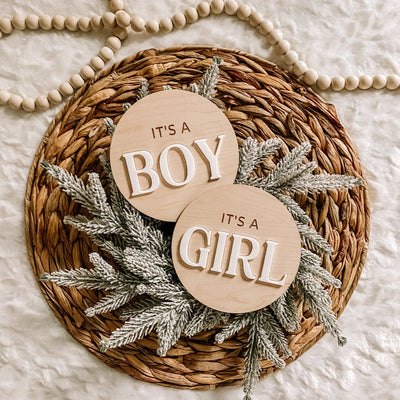 It's a Boy/Girl Gender Reveal Round