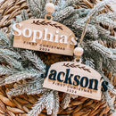 First Christmas Arched Ornament - Custom