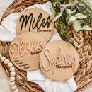 Personalized Birth Stat Sign - Dainty Script