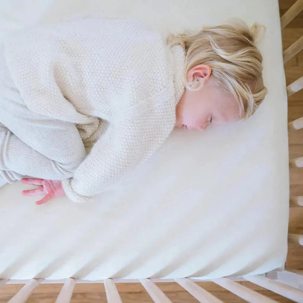 Lençol de berço de algodão impermeável - Pérola