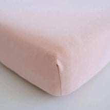 Lençol de berço de algodão impermeável - Blush