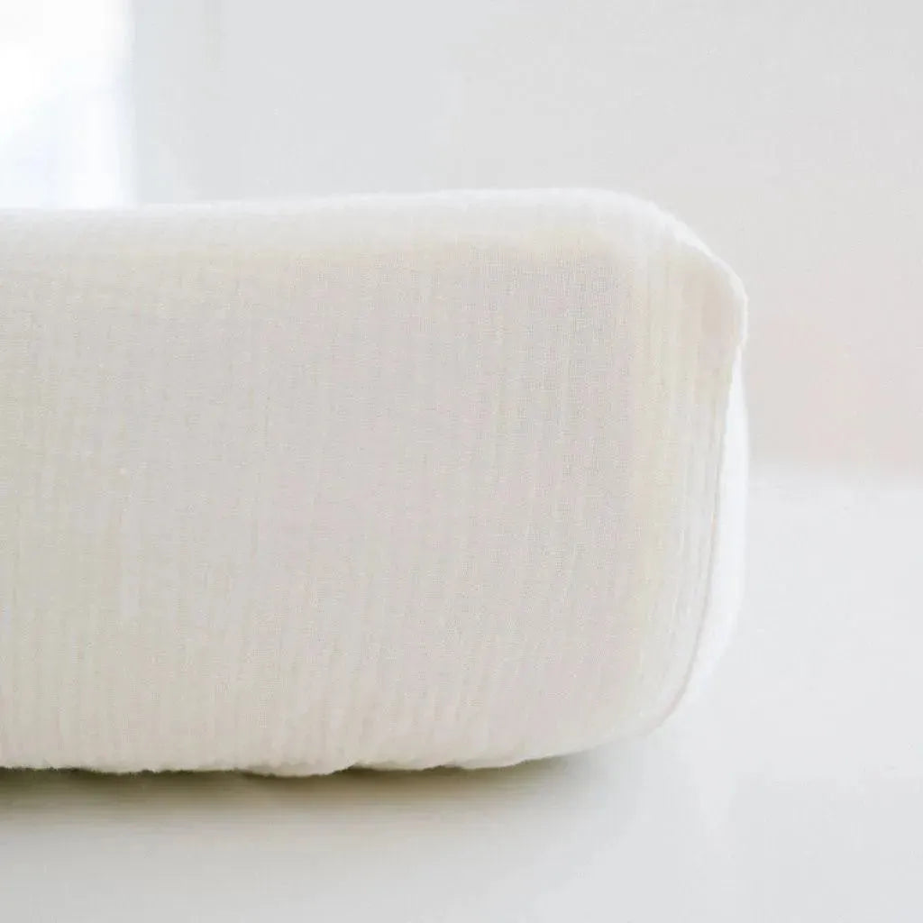 Lençol de berço de algodão impermeável - musselina