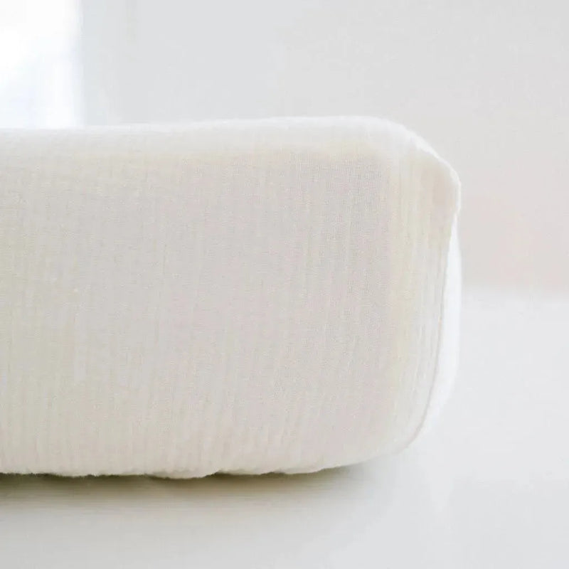 Lençol de berço de algodão impermeável - musselina