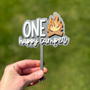 ONE Happy Camper First Birthday Cake Topper