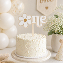 Daisy ONE First Birthday Cake Topper