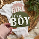 It’s a Boy/It’s a Girl Gender Reveal Sign - Full Acrylic