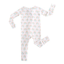 Forever Rainbow Zippered Baby Romper