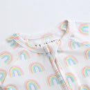 Forever Rainbow Zippered Baby Romper