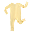 Happy Yellow Zippered Baby Romper