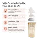 Hegen PPSU Anti-Colic Baby Bottle - 6 Months Plus - 330ml/11oz - Pink