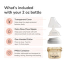 Hegen PPSU Anti-Colic Baby Bottle - 0 Months - 60ml/2oz - White