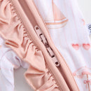 Beach Baby Ruffled Zippered Baby Romper