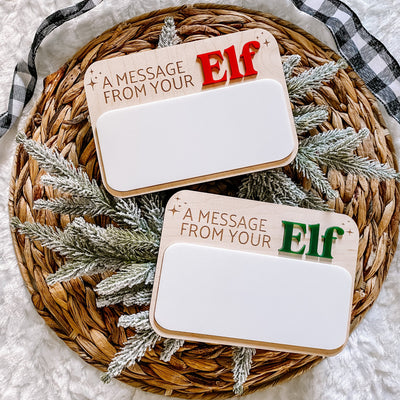 A Message From Your Elf Dry Erase Sign