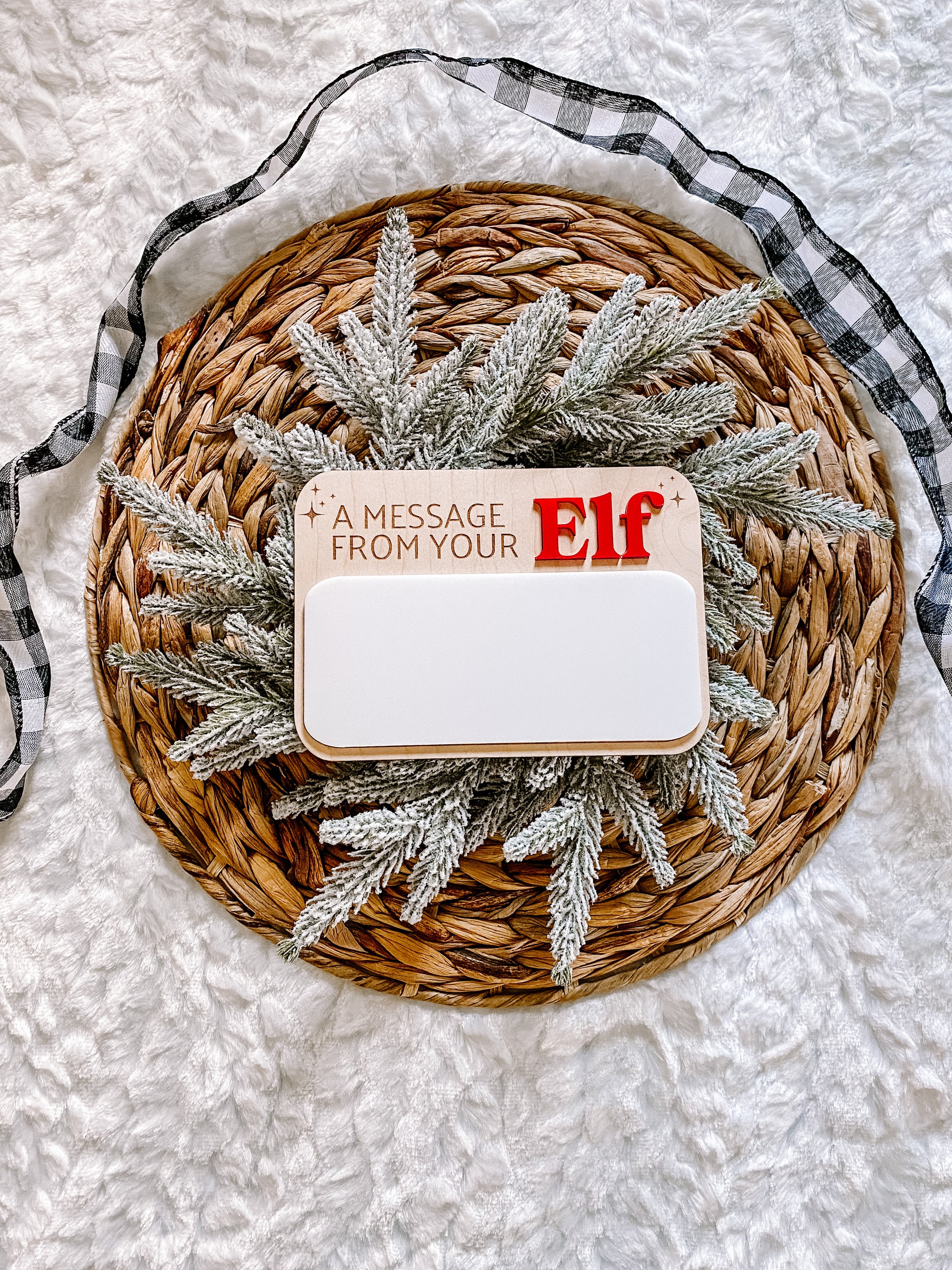A Message From Your Elf Dry Erase Sign
