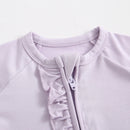 Wisteria Ruffled Zippered Baby Romper