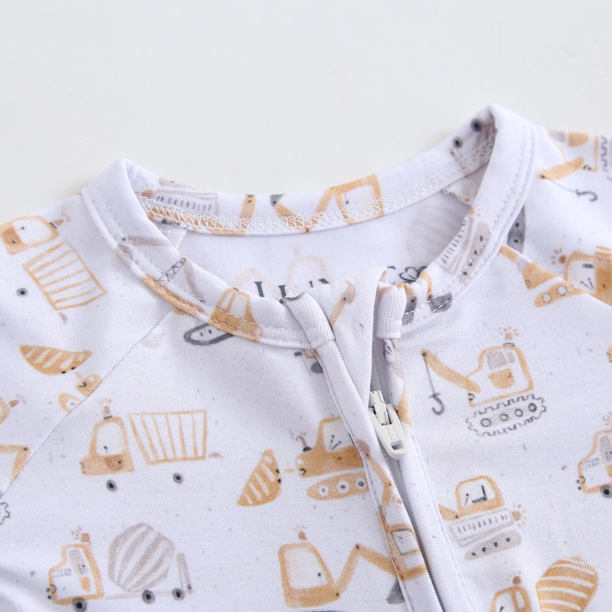 Dig This Zippered Baby Romper