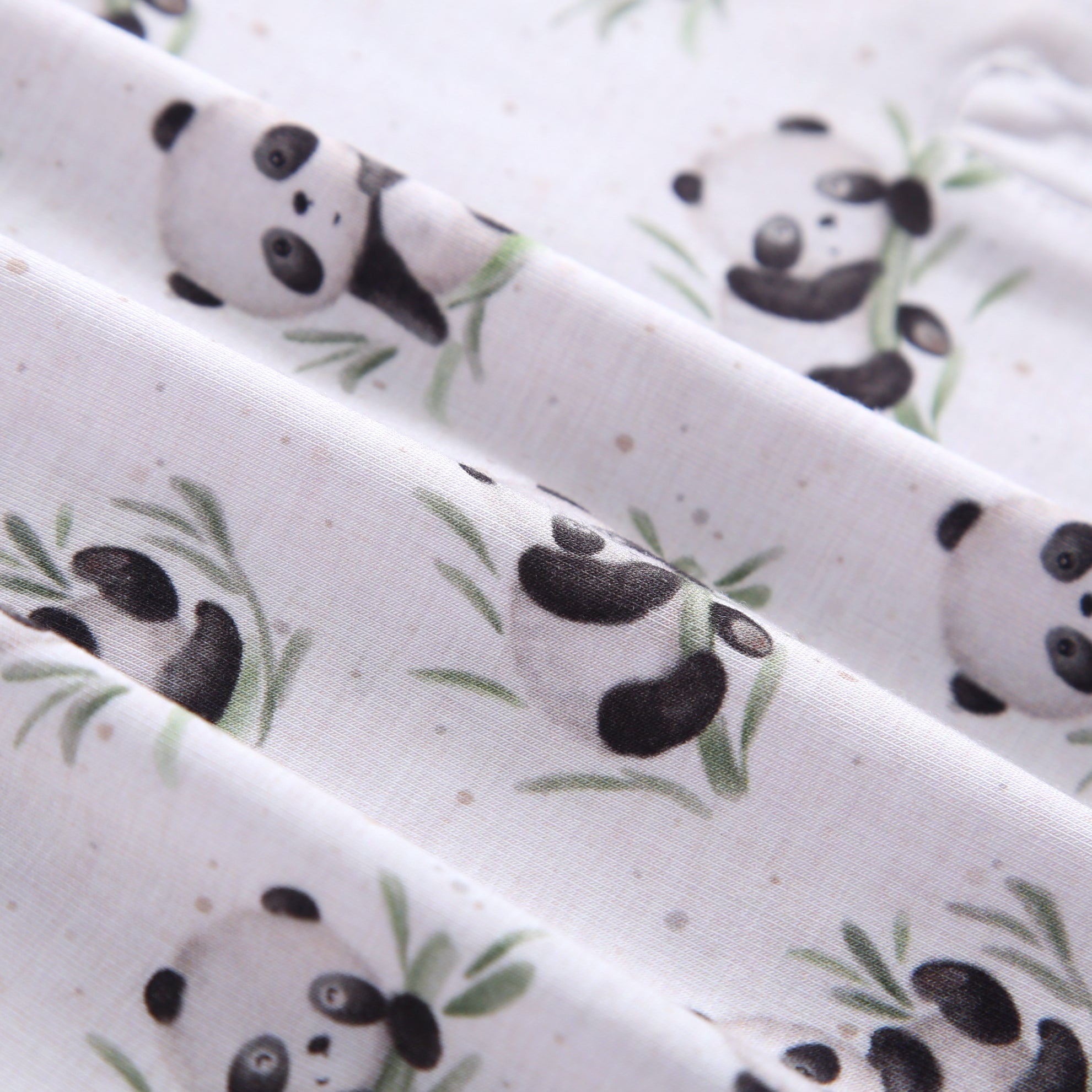 Lucky Panda Zippered Baby Romper