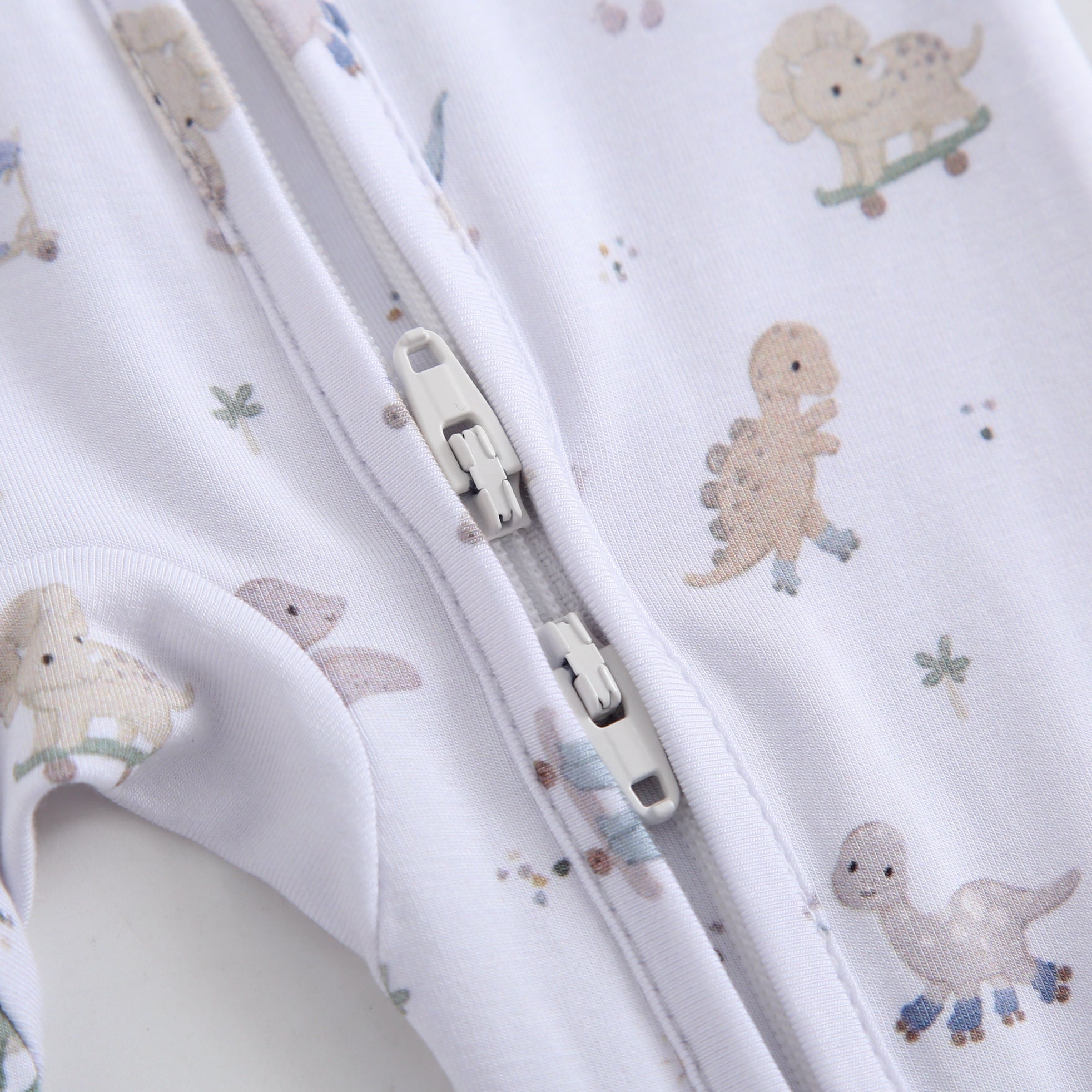 Dino Derby Zippered Baby Romper