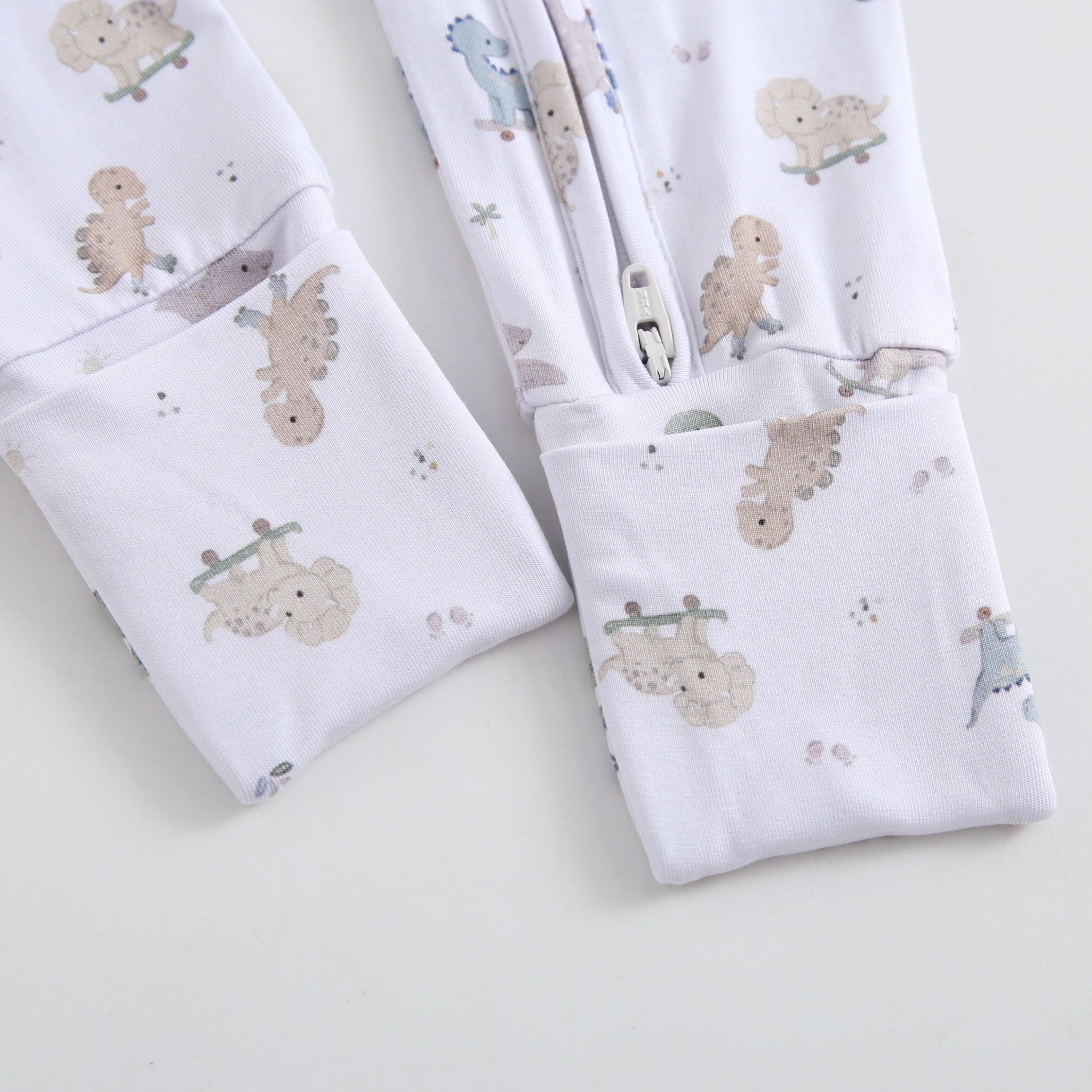 Dino Derby Zippered Baby Romper