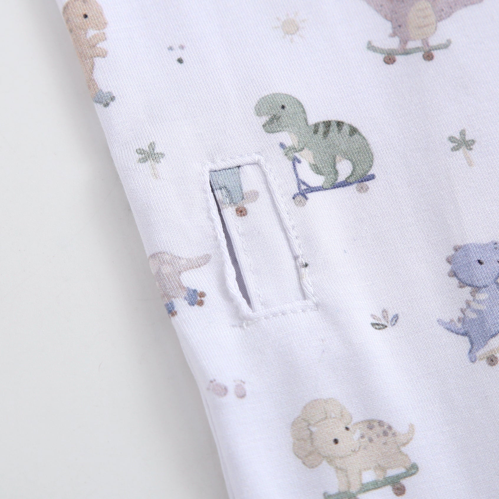 Dino Derby Zippered Baby Romper