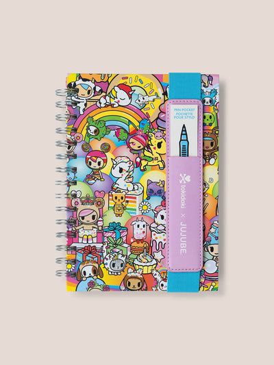 tokidoki Spiral Oliver Notebook with Reusable Pen Pocket, 20th Anniversary Celebration Image 1