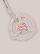 Silicone Teether Ring & Detachable Clip - Sweet Daisy