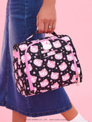 Hello Kitty® × JuJuBe Cherry Blossoms Insulated Bottle Bag – Black and Pink