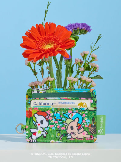 tokidoki Be Charged Card Case, Meadow Blooms Image 2