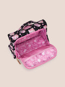 Hello Kitty® × JuJuBe Cherry Blossoms Bestie Small Messenger Handbag, Backpack — Black and Pink