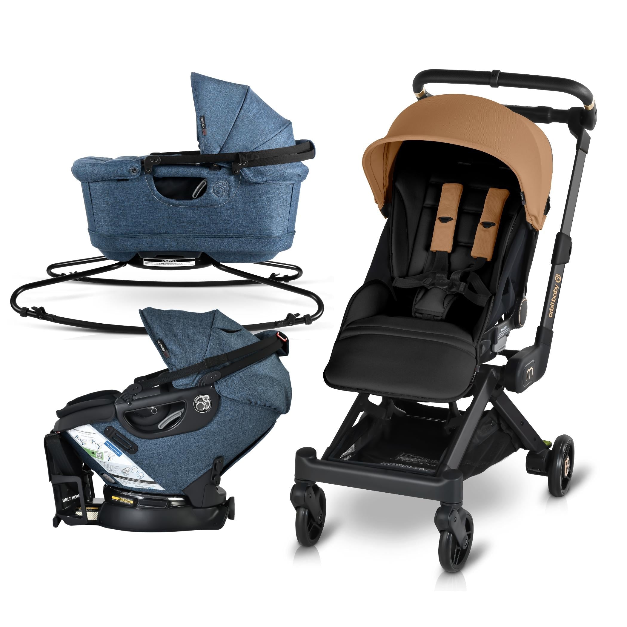 Orbit Baby M+ Stroll, Lounge, & Ride Travel System