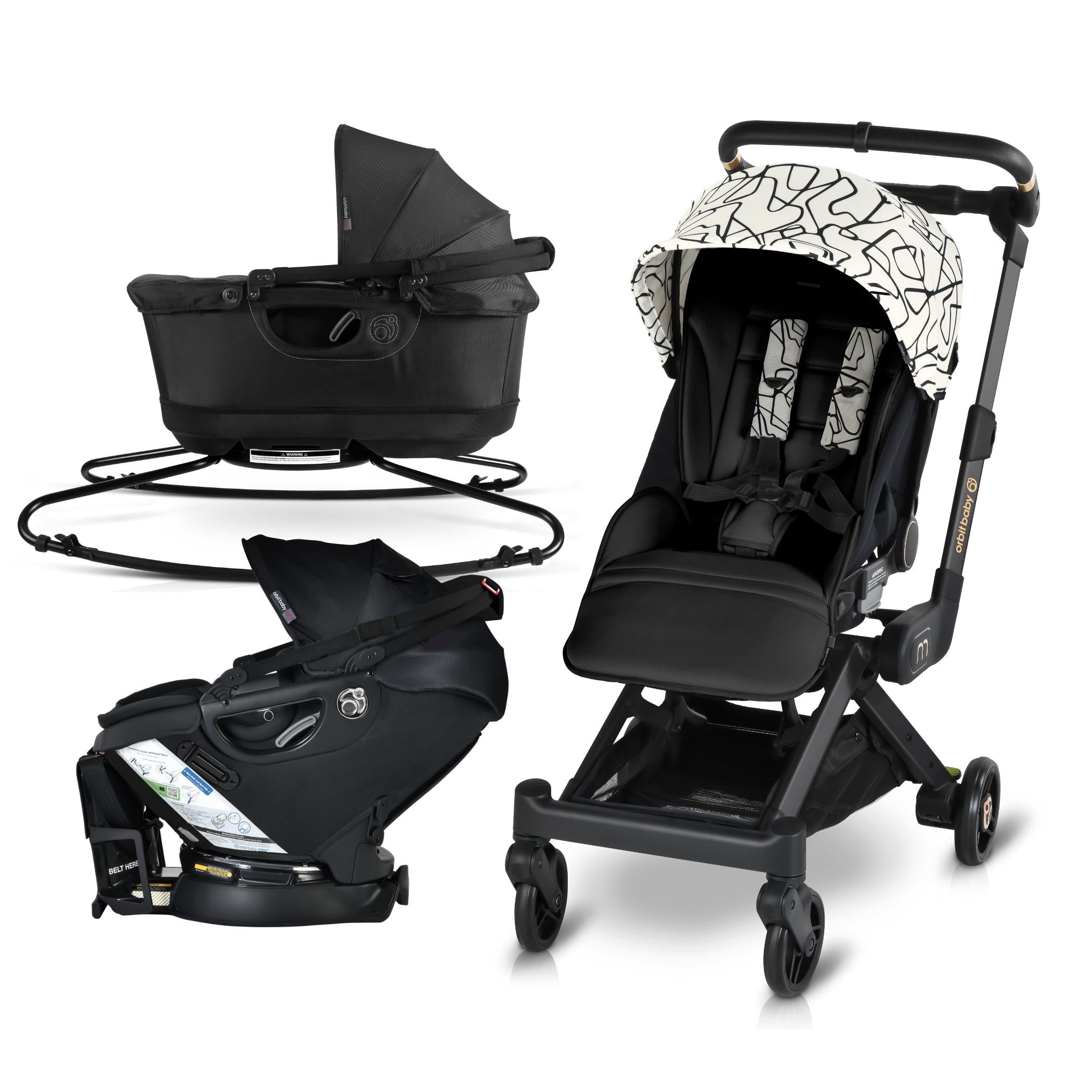 Orbit Baby M+ Stroll, Lounge, & Ride Travel System