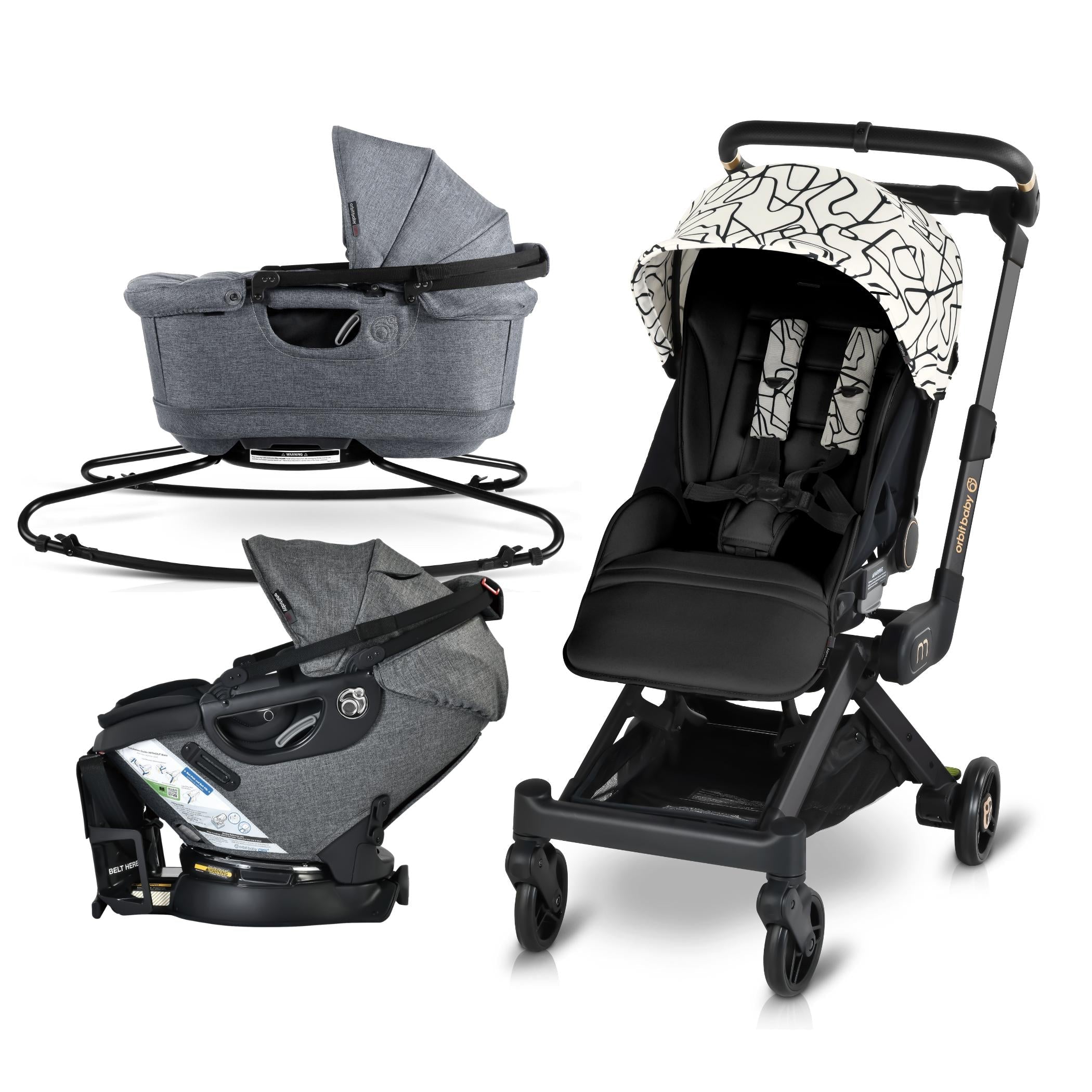 Orbit Baby M+ Stroll, Lounge, & Ride Travel System