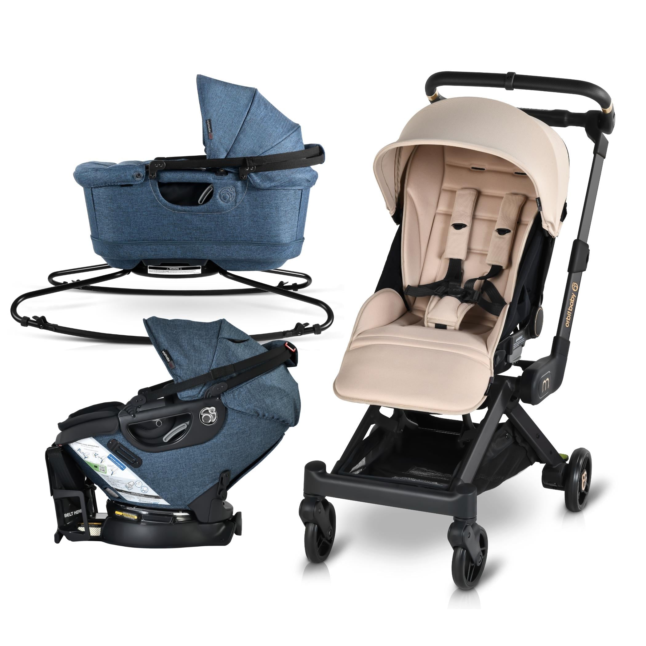 Orbit Baby M+ Stroll, Lounge, & Ride Travel System