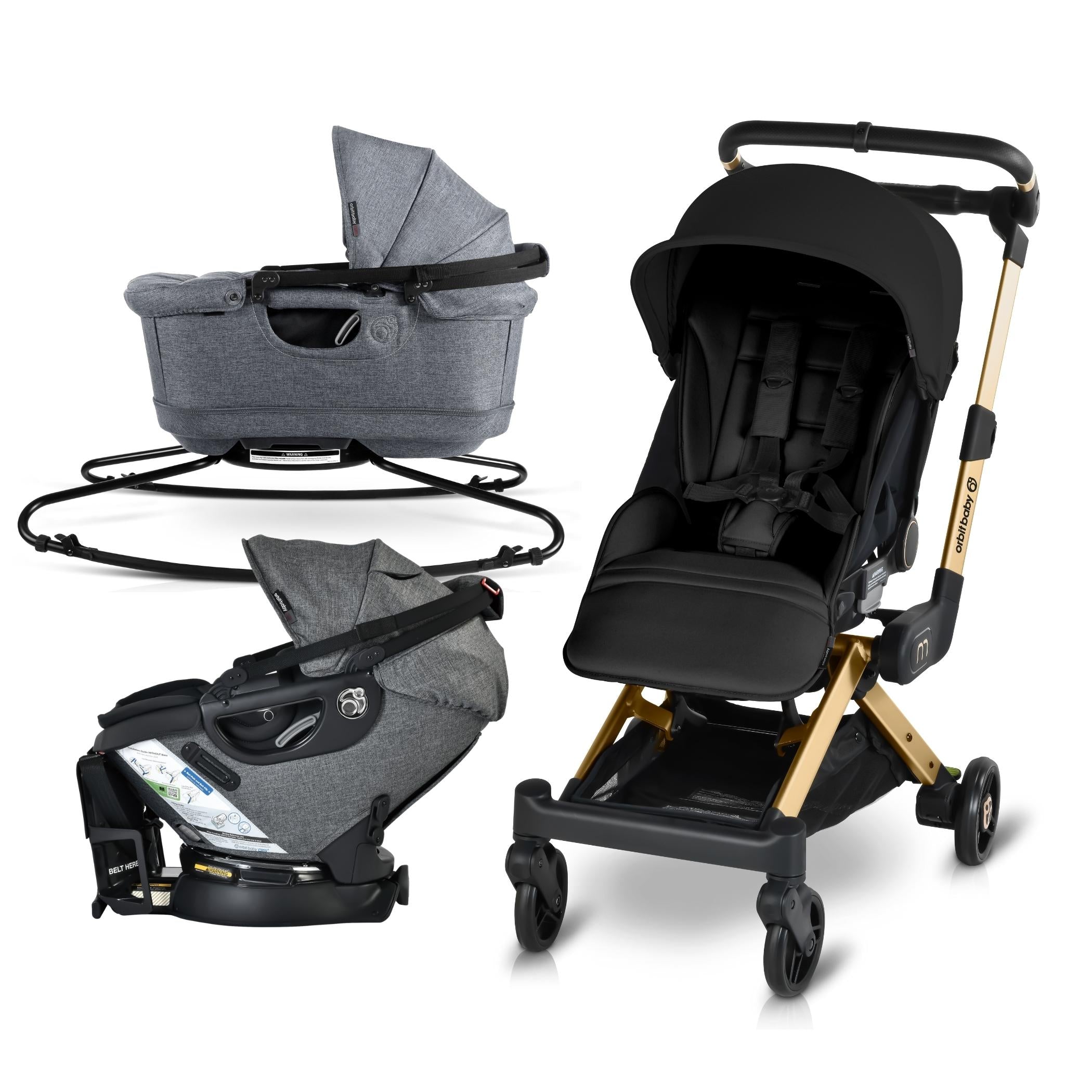 Orbit Baby M+ Stroll, Lounge, & Ride Travel System