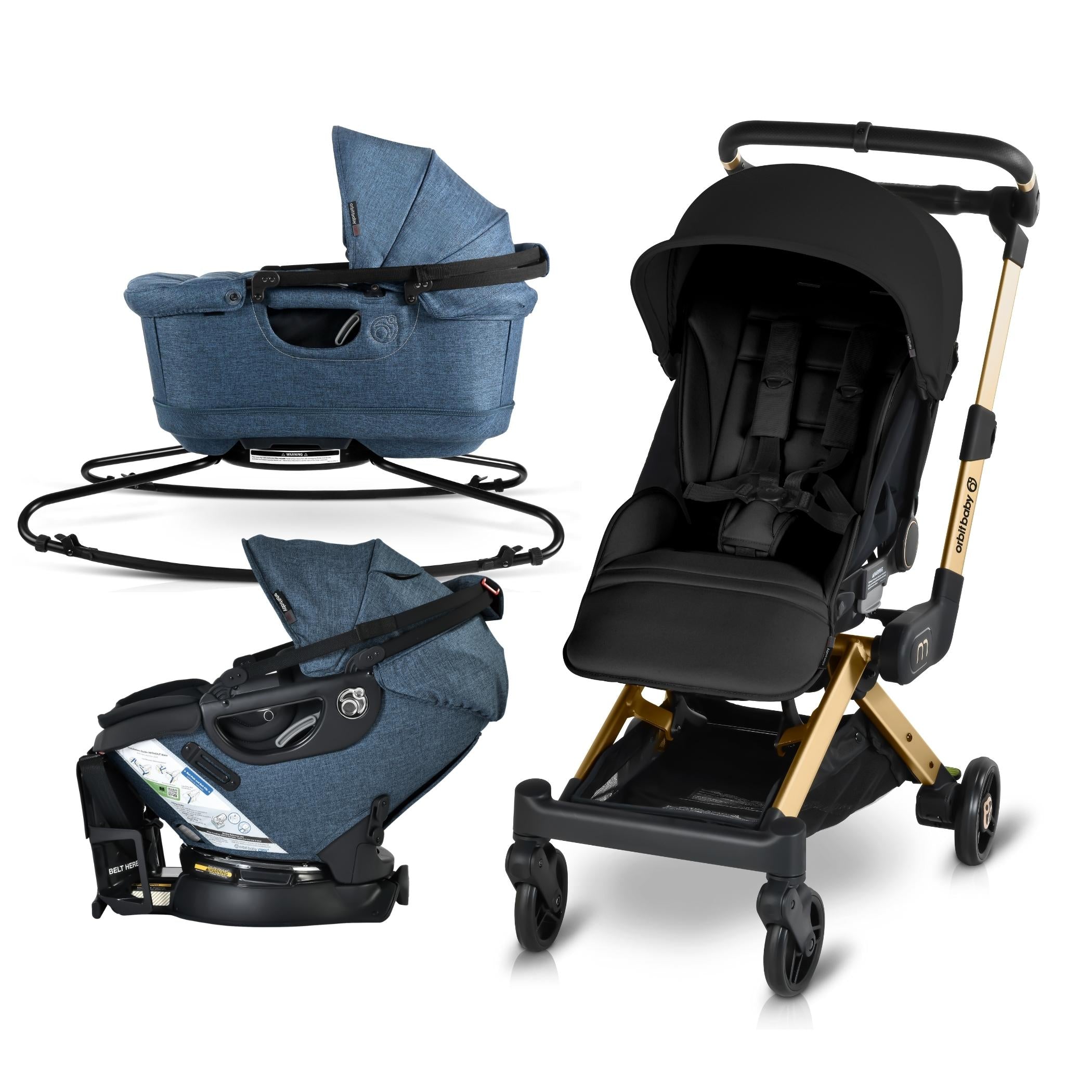 Orbit Baby M+ Stroll, Lounge, & Ride Travel System