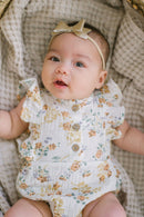 White Organic Cotton Romper