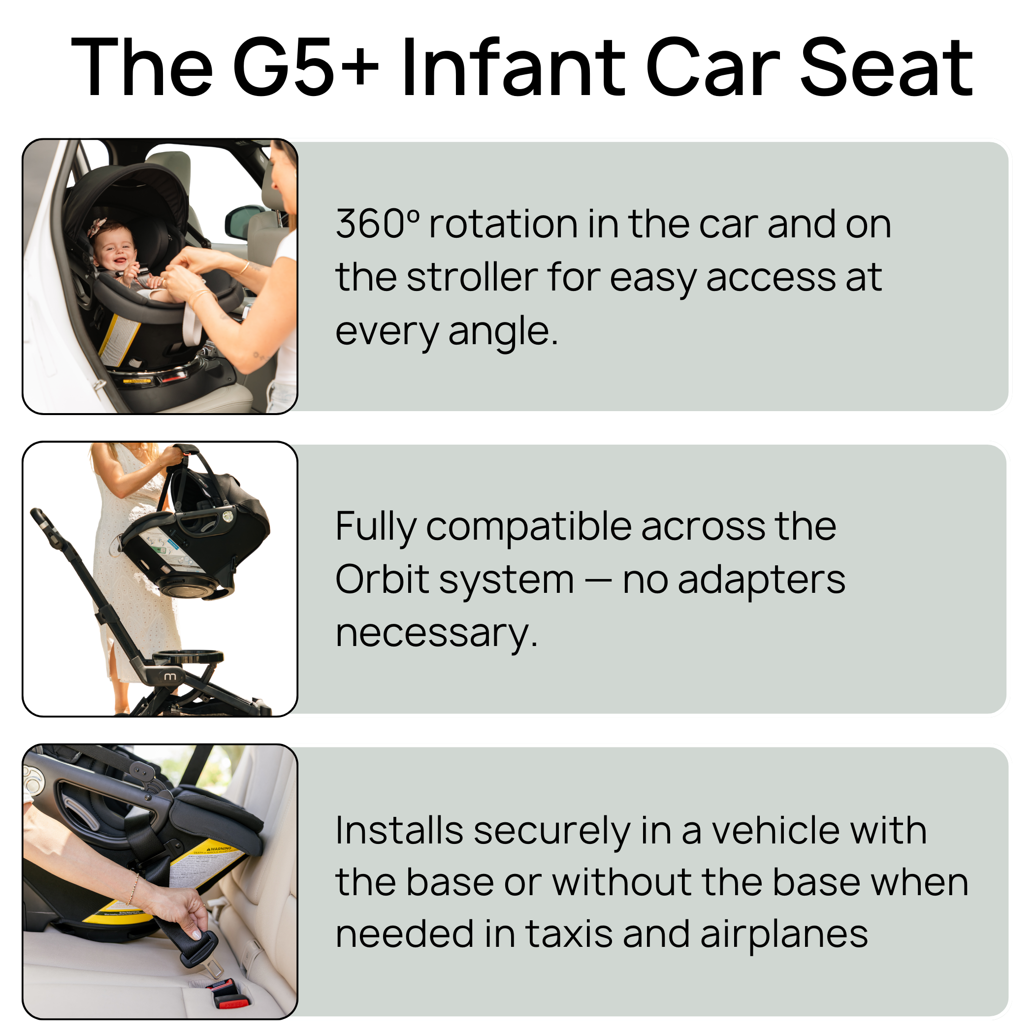 Orbit Baby M+ Stroll, Lounge, & Ride Travel System