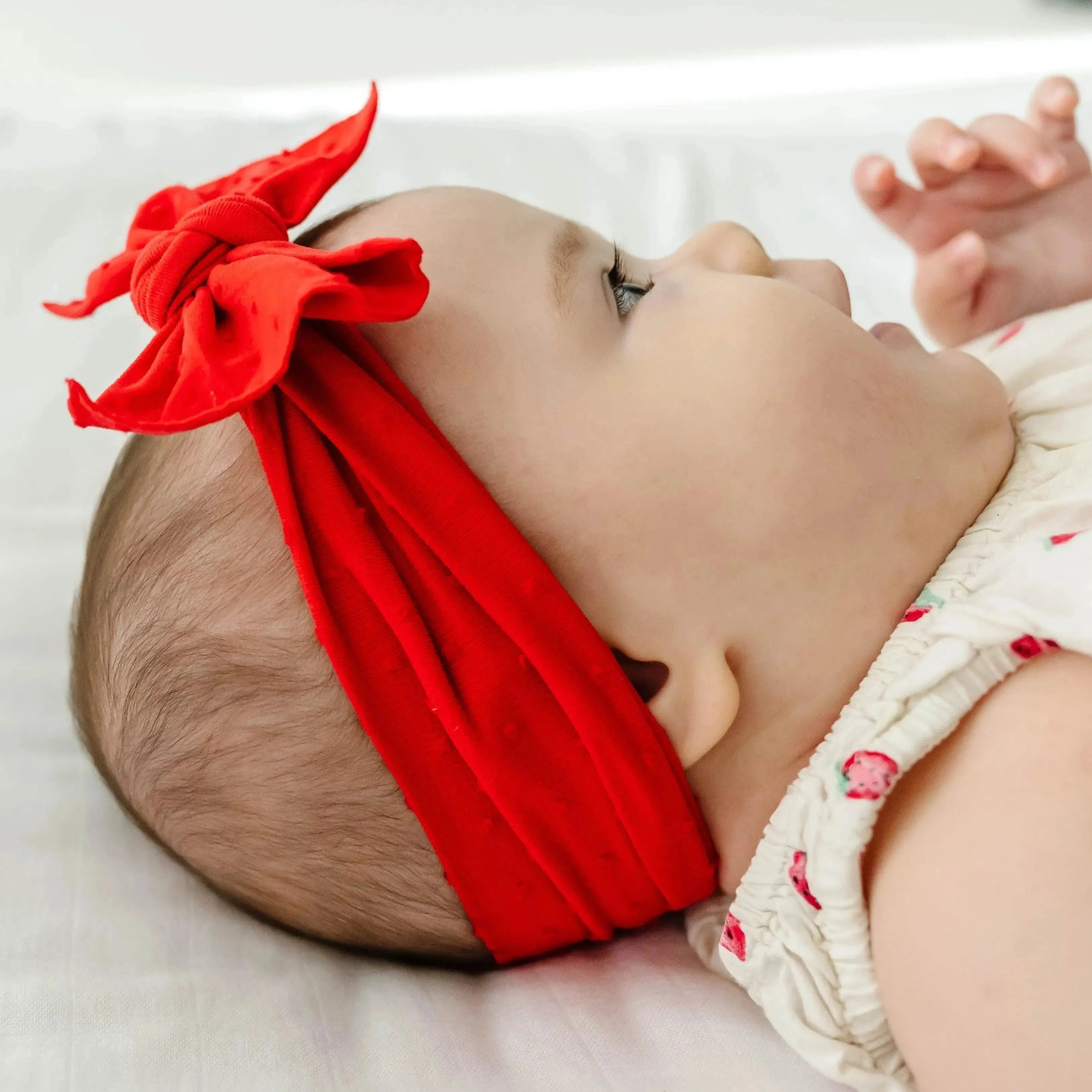 NÓ SHABBY MODELADO: cereja / ponto vermelho