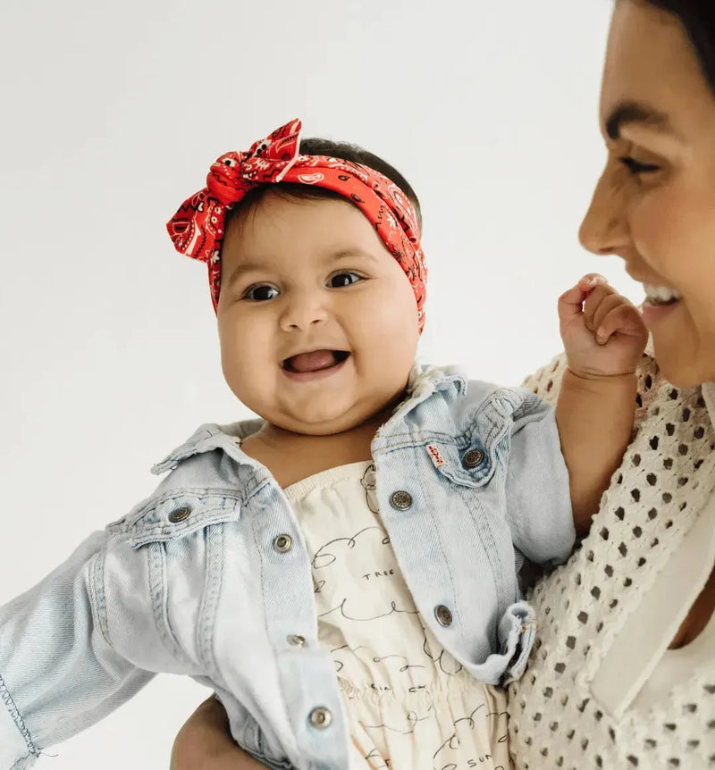 NÓ ESTAMPADO: bandana vermelha 