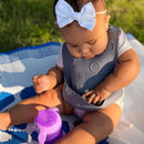 Babador de viagem Stop-Drop + amarras