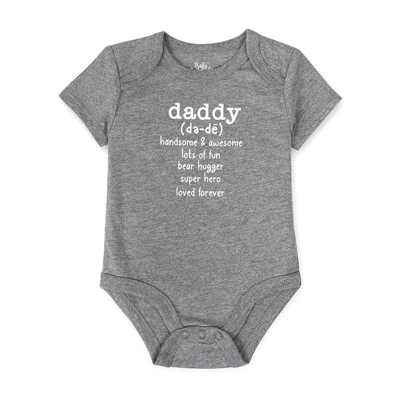 A.D. Sutton - Baby Grey Romper Daddy Image 1