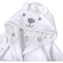 A.D Sutton - Baby Terry Cloth Plush Animal Face Robe, 0-9 Month Baby Robe with Ears, White Bear Image 6