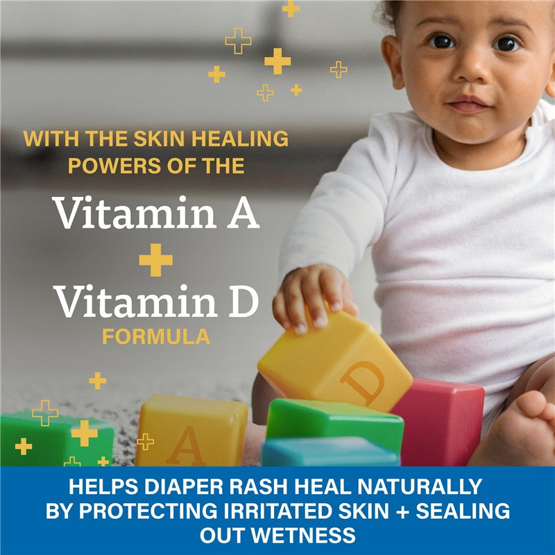 A+D - Treand & Heal Diaper Rash Cream 16oz with Vitamin A and D, promoting healing and protection for irritated skin.