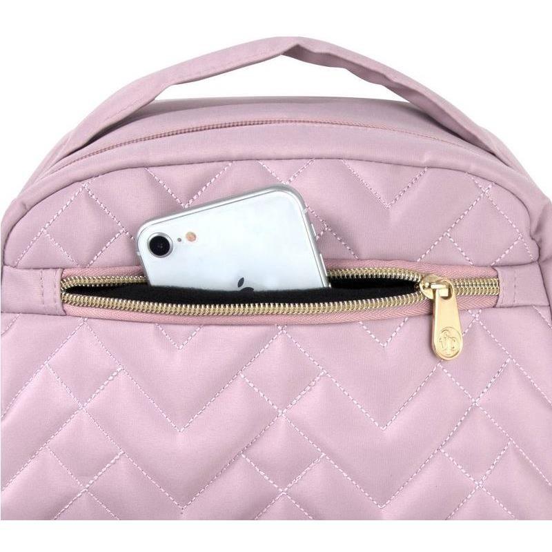 Fisher Price Diaper Bag Signature Morgan Backpack, Rose Pink Image 4