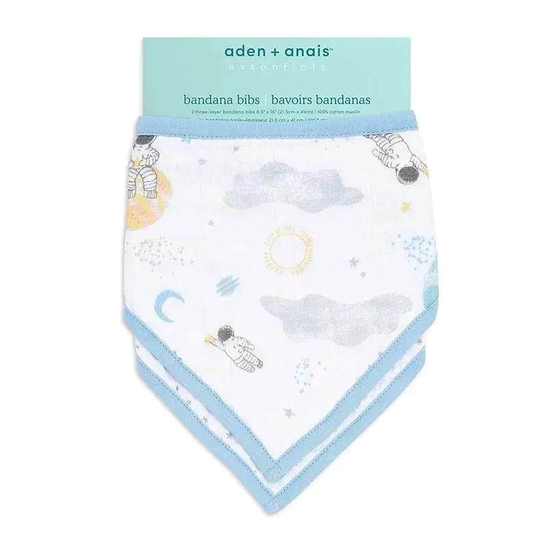 Aden+Anais - 2 Pk Space Explorers Bib Image 2