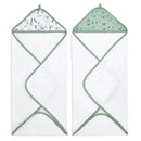 Aden + Anais - 2Pk Cotton Muslin Hooded Towel, Dinotime Image 1