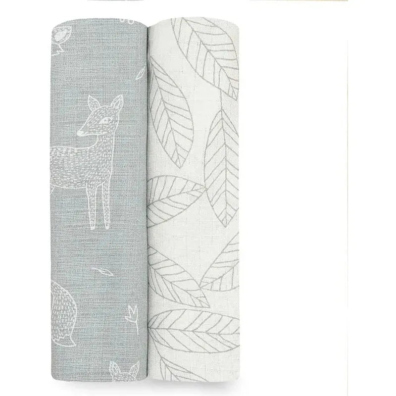 Aden + Anais - 2Pk Silky Soft Swaddles Woodsy Image 1